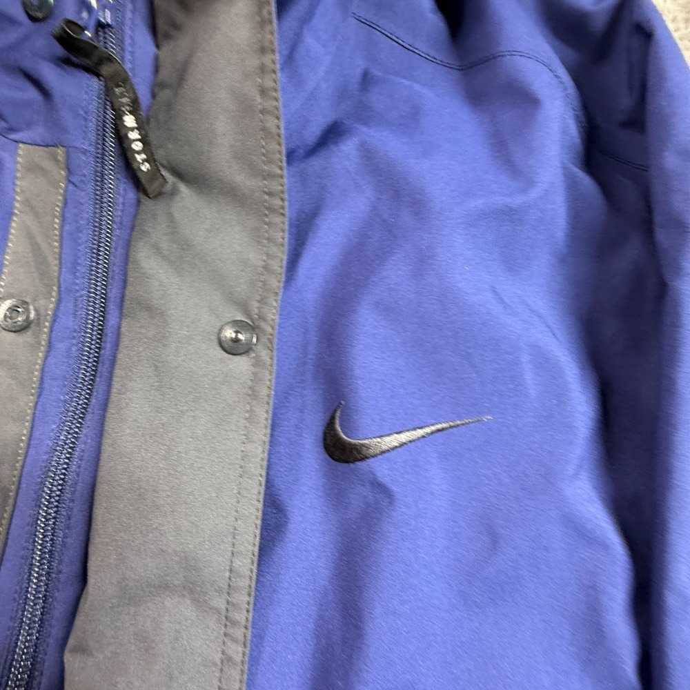 Nike Golf Mens M Storm Fit Windbreaker Jacket Full Zip Blue Gray Outdoor - Picture 4 of 8